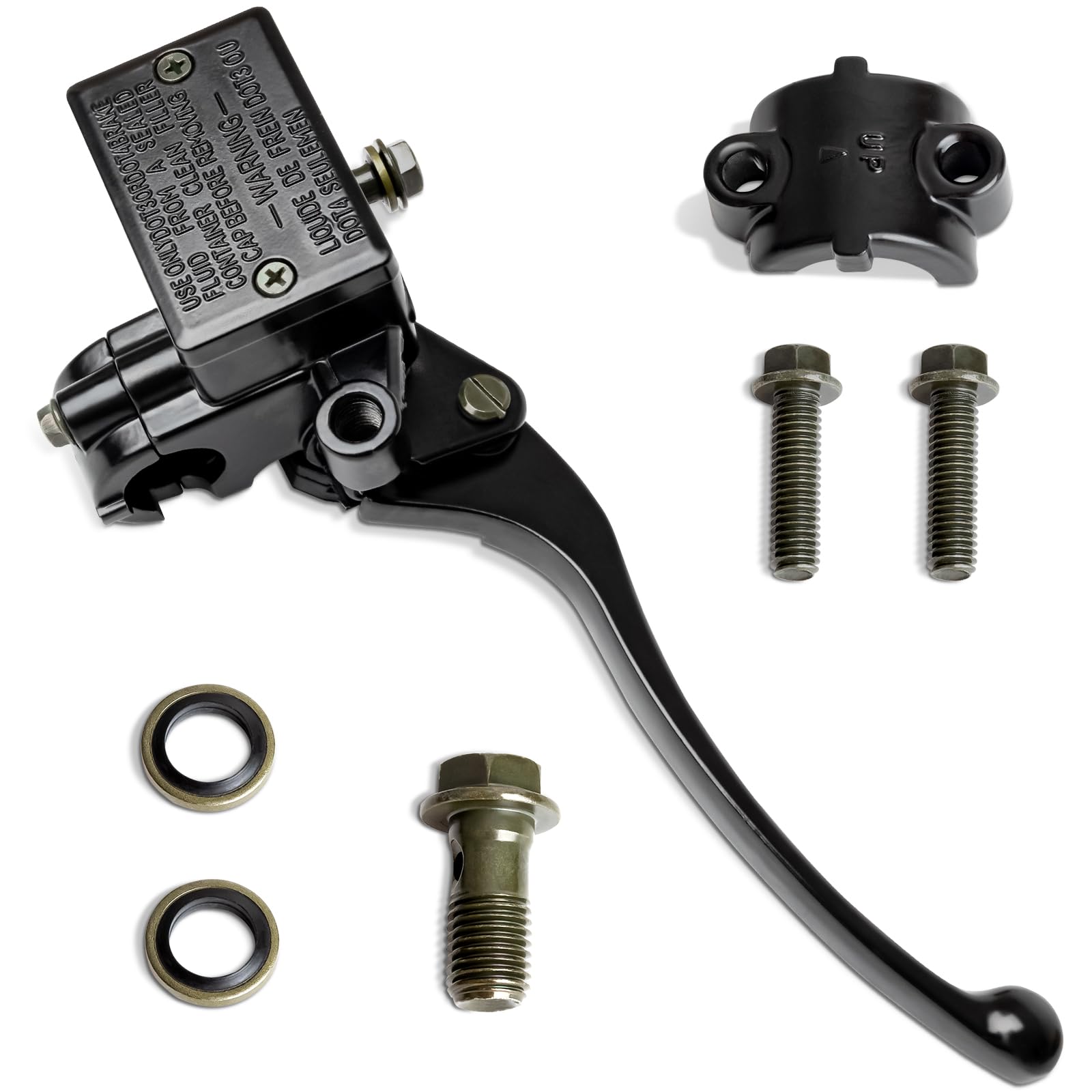 7/8" Brake Master Cylinder Kit Handlebar Front Right Side Brake Lever Compatible with Honda TRX TRX250 TRX300 350 400 450 Rincon Foreman Rancher
